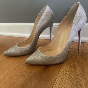 SOLD LOCAL Christian Louboutin pigalle 100 glitter mini